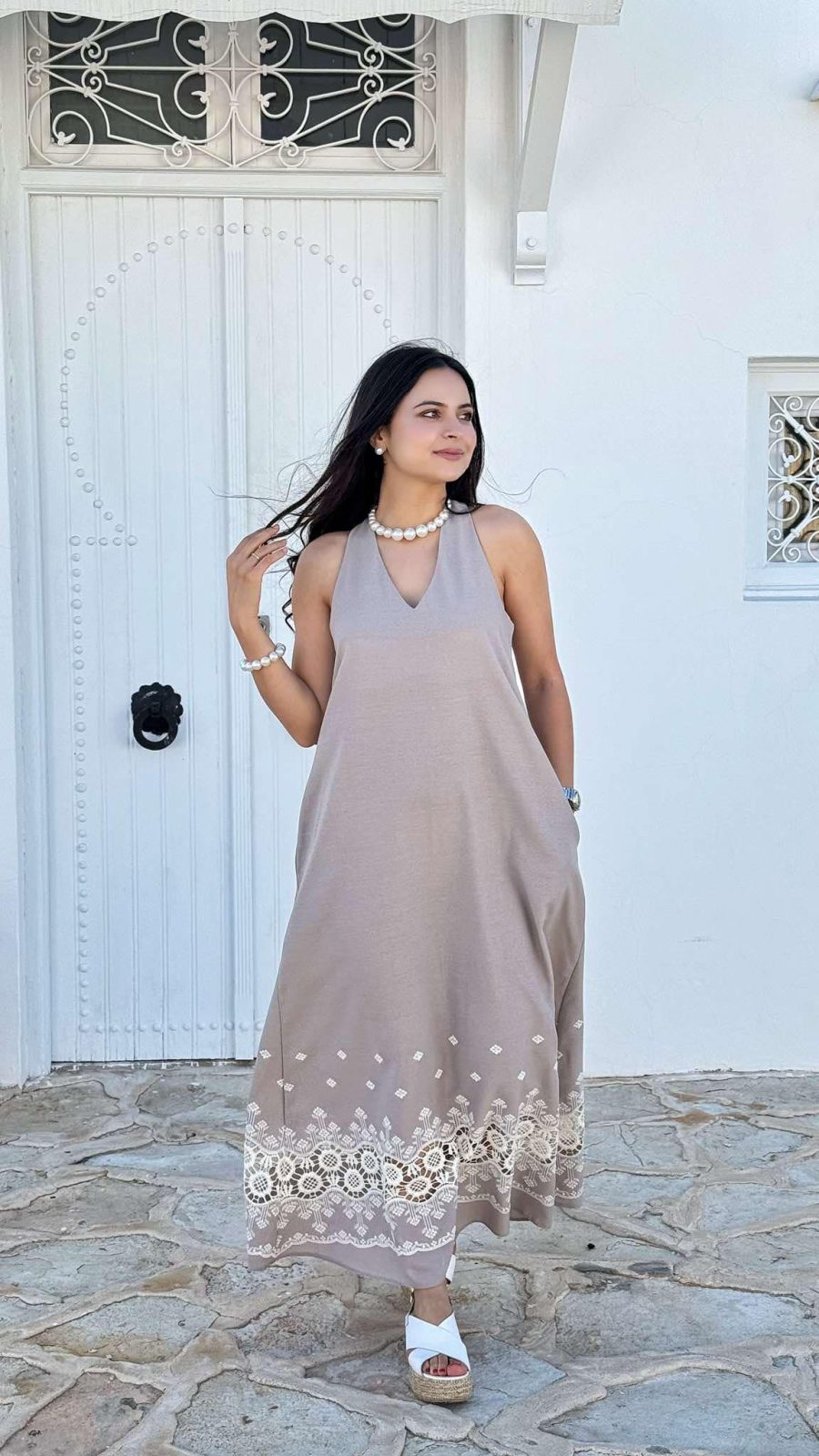 Dress Avena Taupe